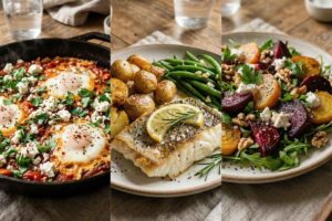 Śniadanie, obiad i kolacja na diecie śródziemnomorskiej