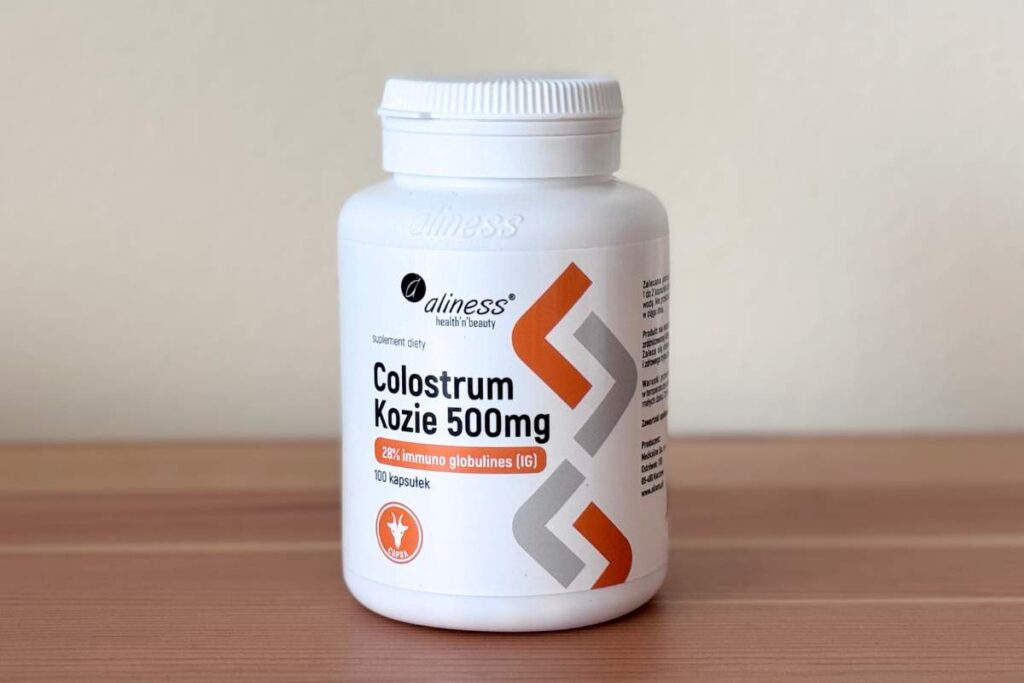 Opakowanie suplementu diety Colostrum Kozie Aliness