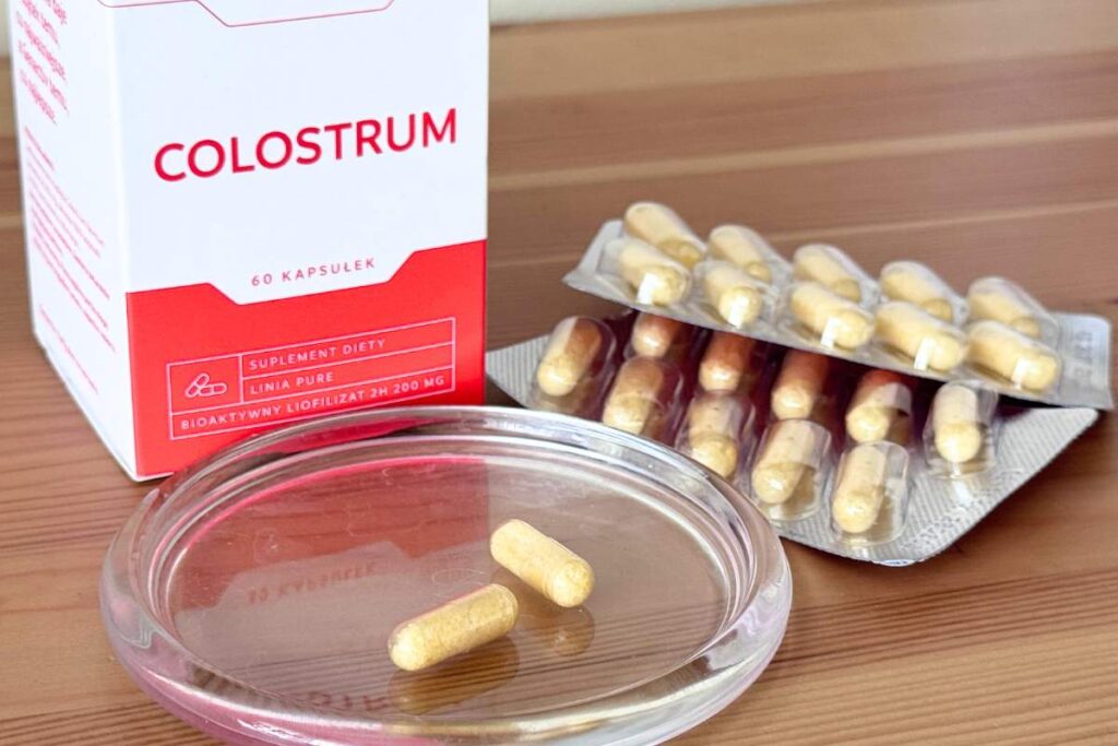 Blistry z kapsułkami colostrum Genactiv