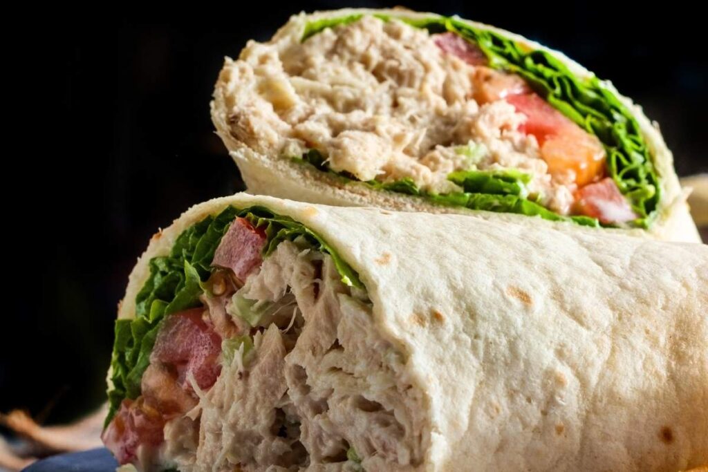 Wrap z tuńczykiem to zdrowy lunch na diecie cukrzycowej