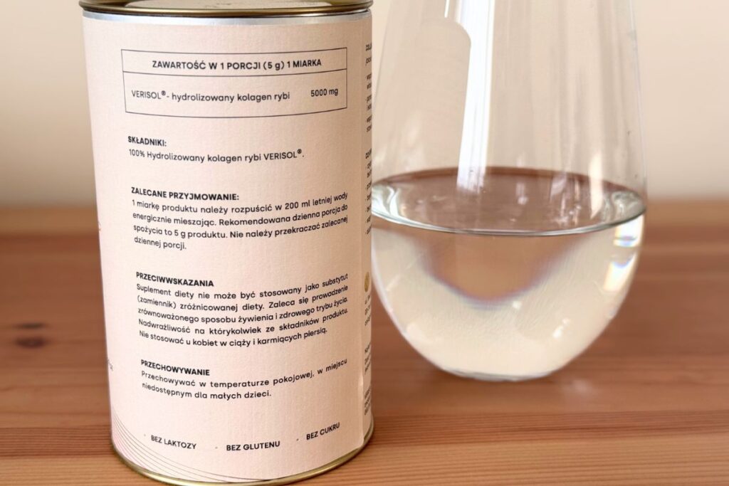 Etykieta ze składem Nutri Clinic Collagen