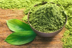 Zielona herbata matcha w formie proszku