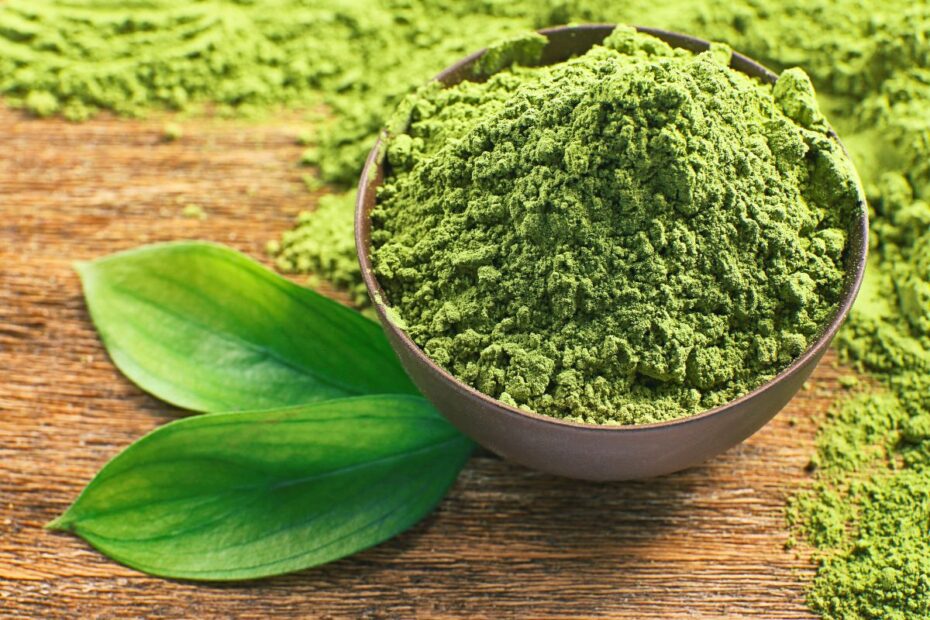 Zielona herbata matcha w formie proszku
