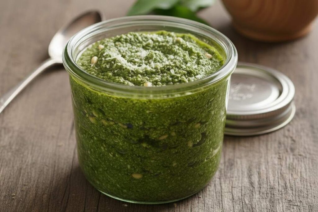 Pesto z czosnkiem niedźwiedzim