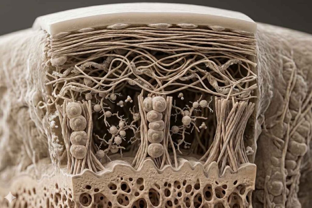 Abstrakcyjna wizualizacja chrząstki stawowej