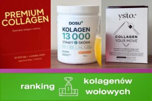 Grafika przedstawia zdjęcia najlepszych kolagenów wołowych